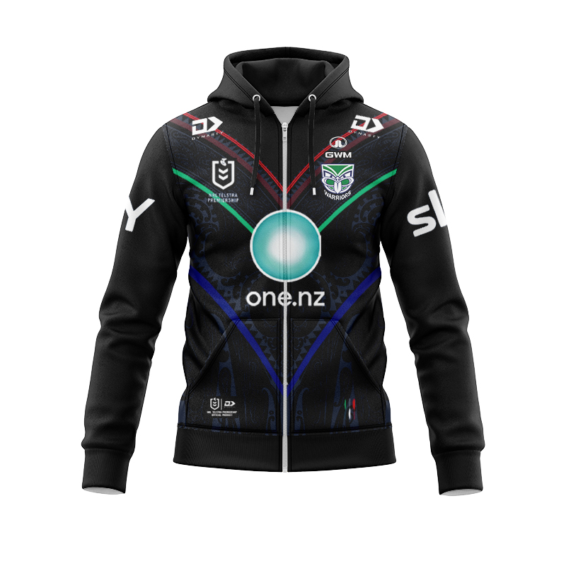 NRL New Zealand Warriors 2024 Indigenous Zipper Hoodie