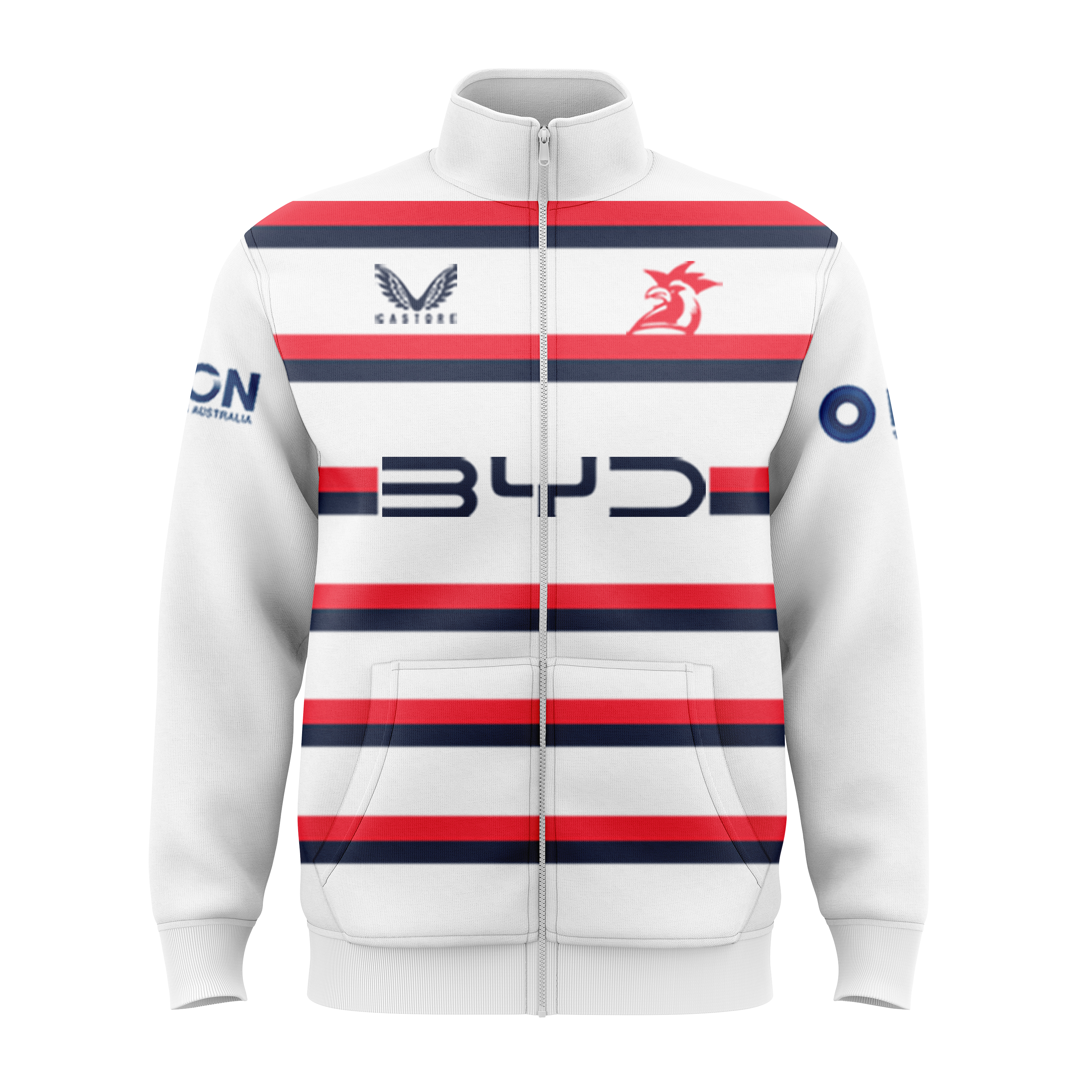 NRL Sydney Roosters 2025 White Training Jacket