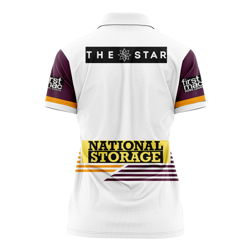 Women's NRL Brisbane Broncos 2024 Away Polo Shirt