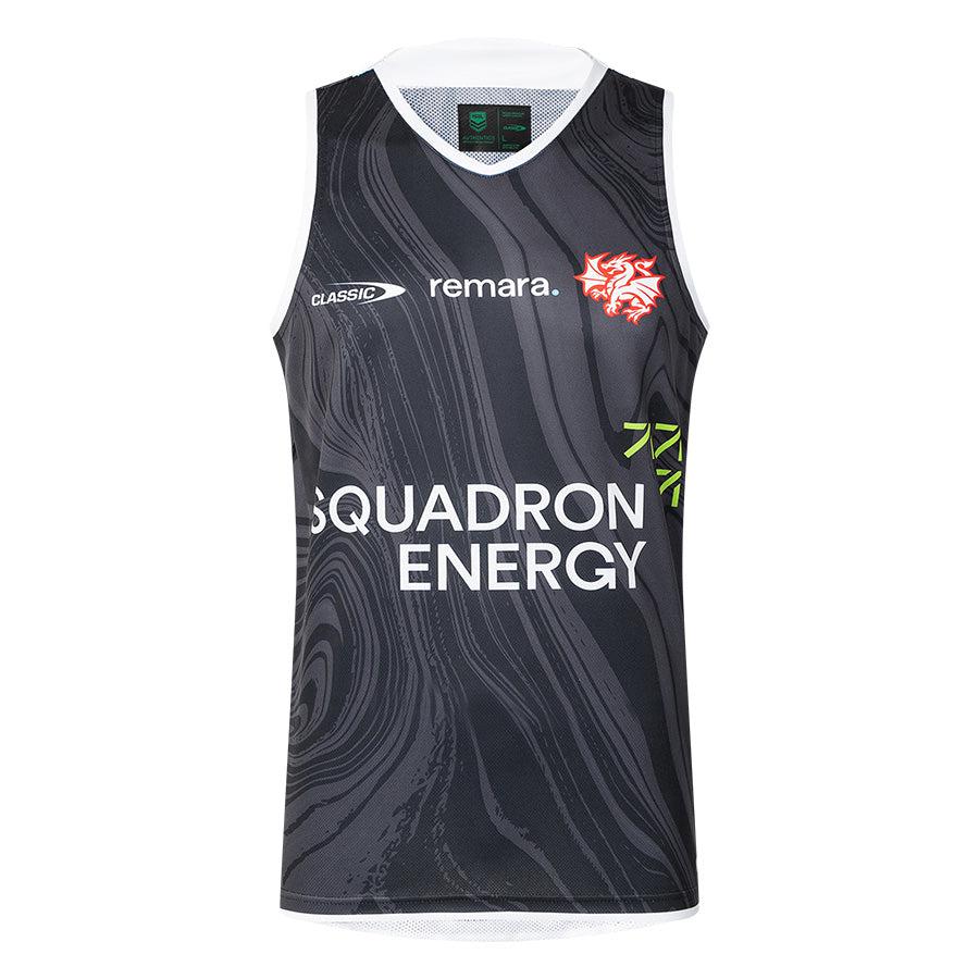 NRL St George Illawarra Dragons 2025 Charcoal Training Singlet