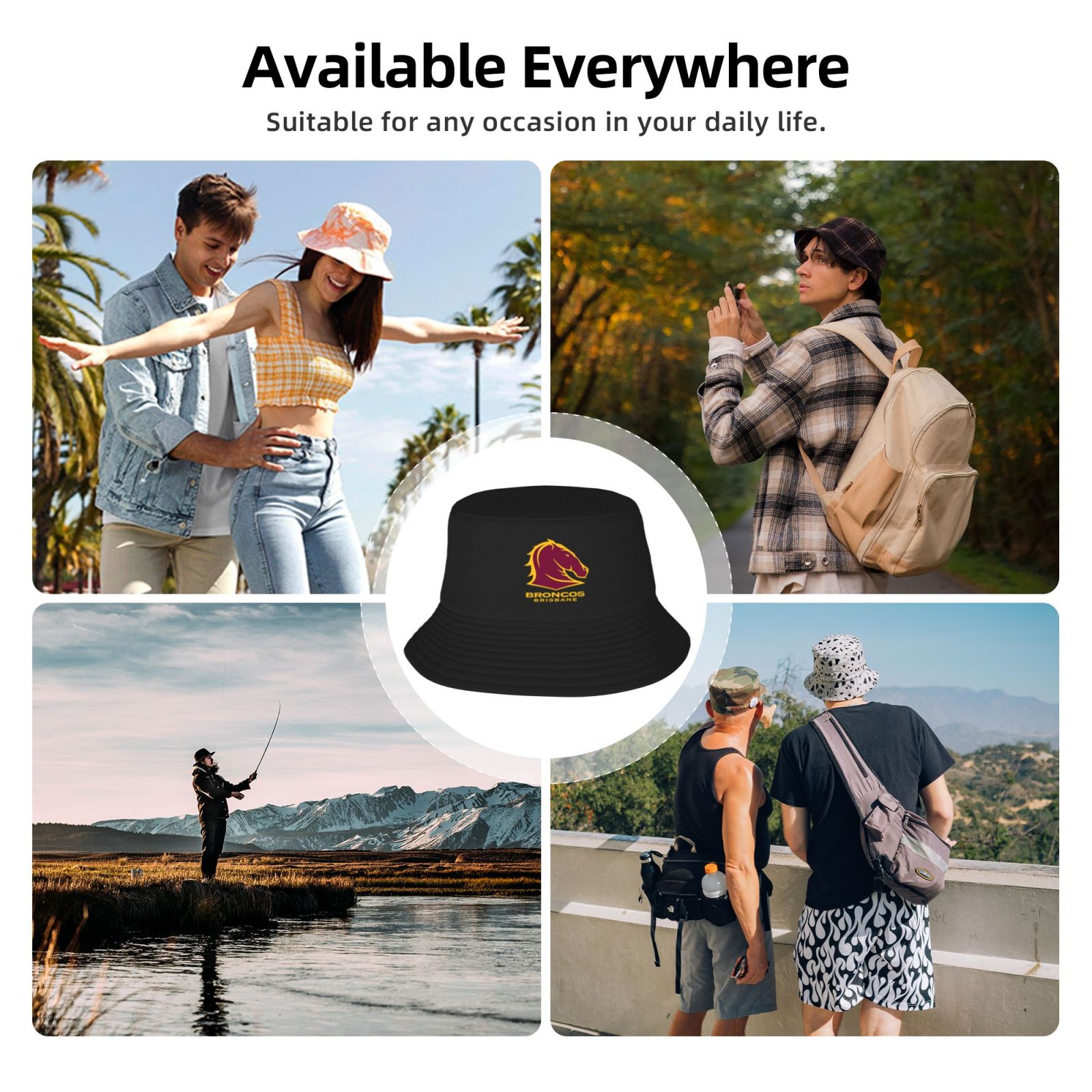Brisbane Broncos Adult Fisherman's Hat HAT3151
