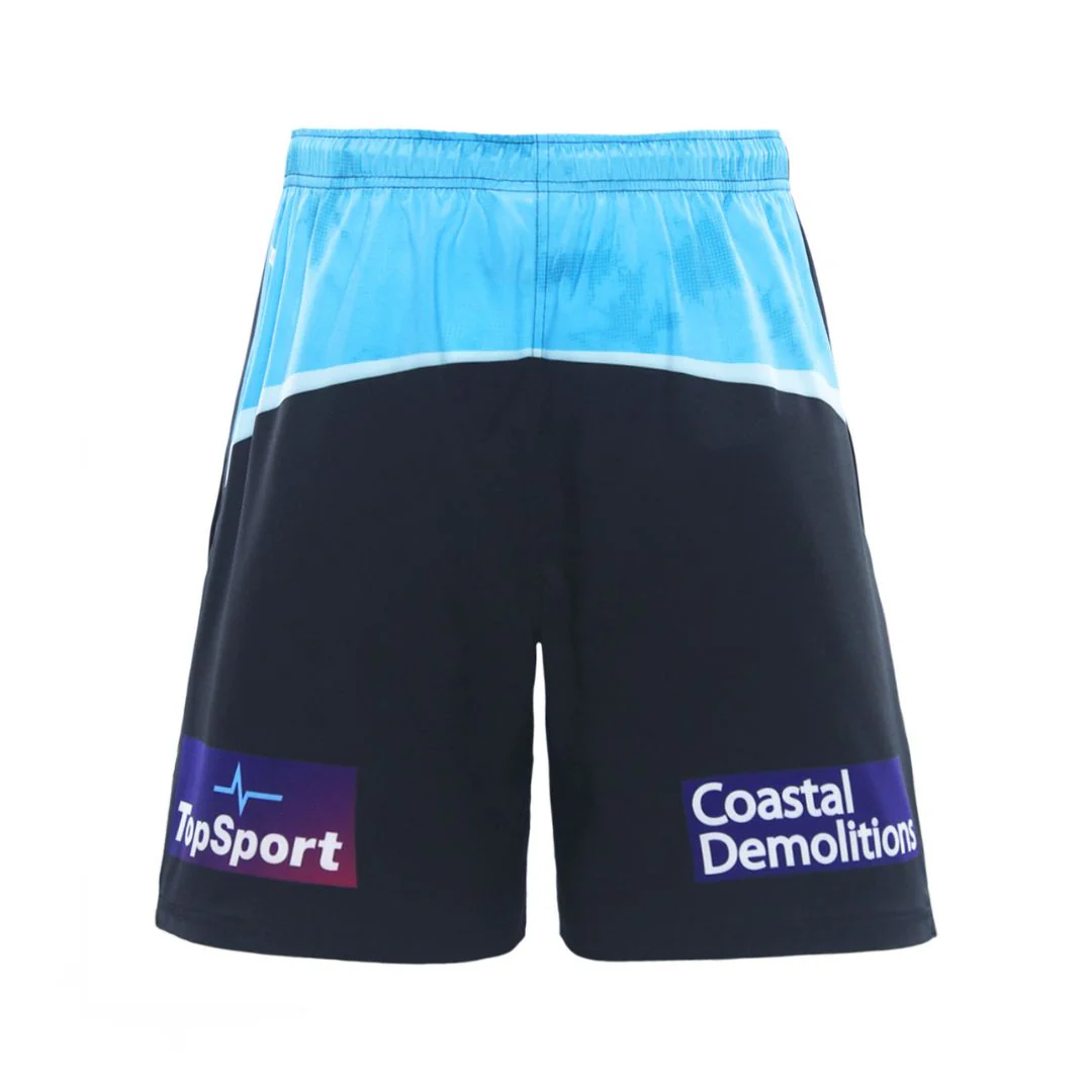 NRL Gold Coast Titans 2025 Mens Black Gym Shorts
