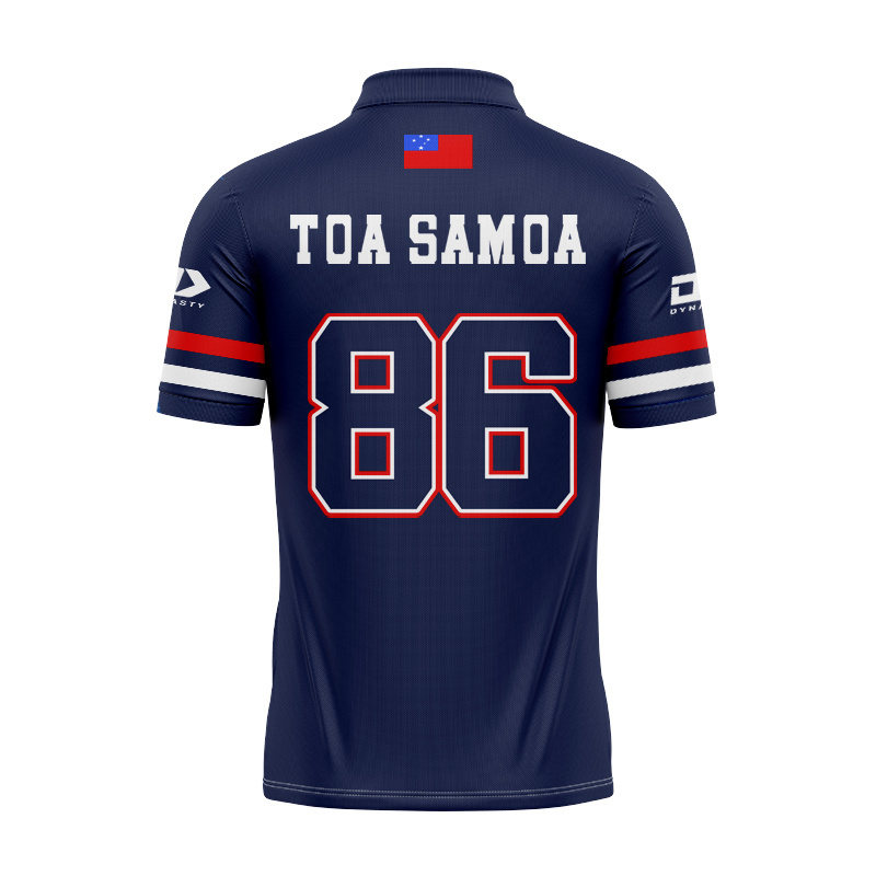 Toa Samoa Rugby League 2025 Navy Polo Shirt