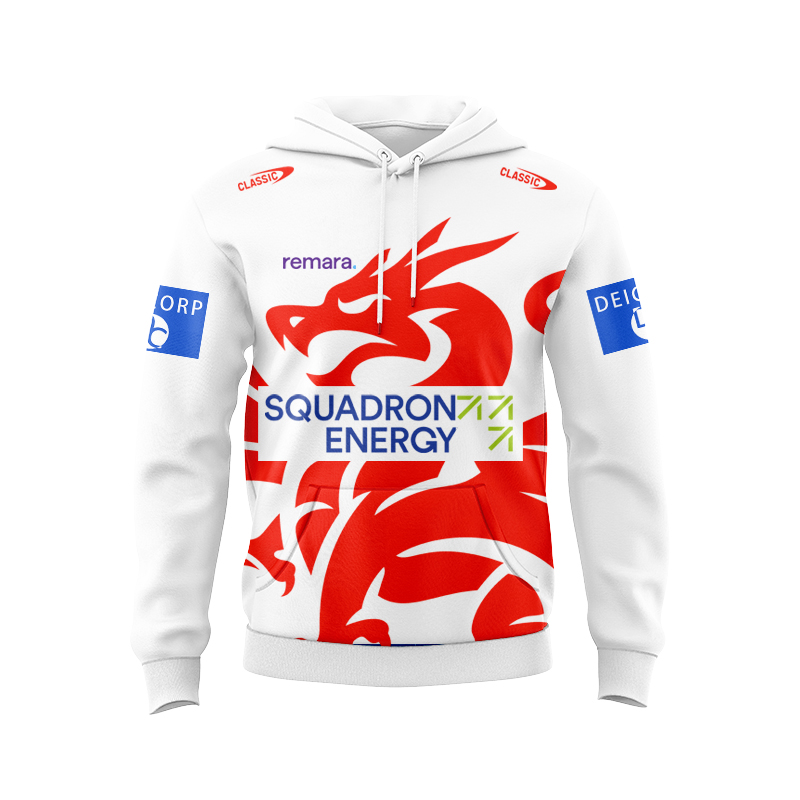 NRL St George Illawarra Dragons 2025 Warm Up Hoodie