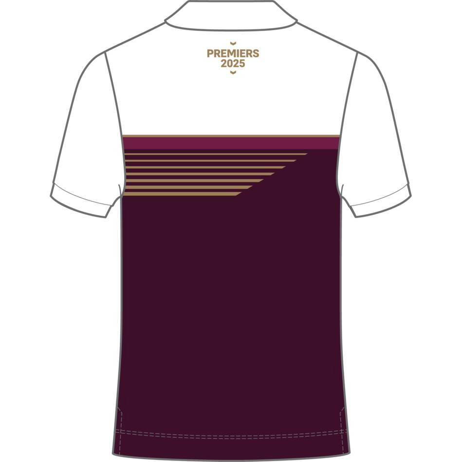NRL Brisbane Broncos 2025 Premiers Gold Logo Jersey