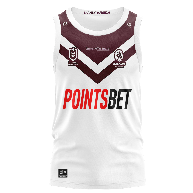 NRL Manly Warringah Sea Eagles 2024 Away Singlet