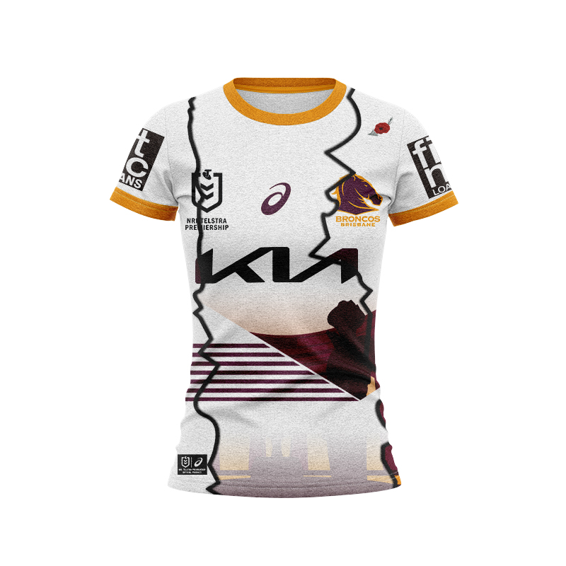 Women's NRL Brisbane Broncos 2024 ANZAC Mix Jersey