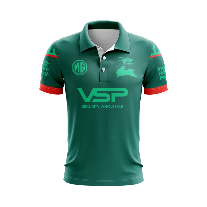 NRL South Sydney Rabbitohs 2025 Warm Up Polo Shirt