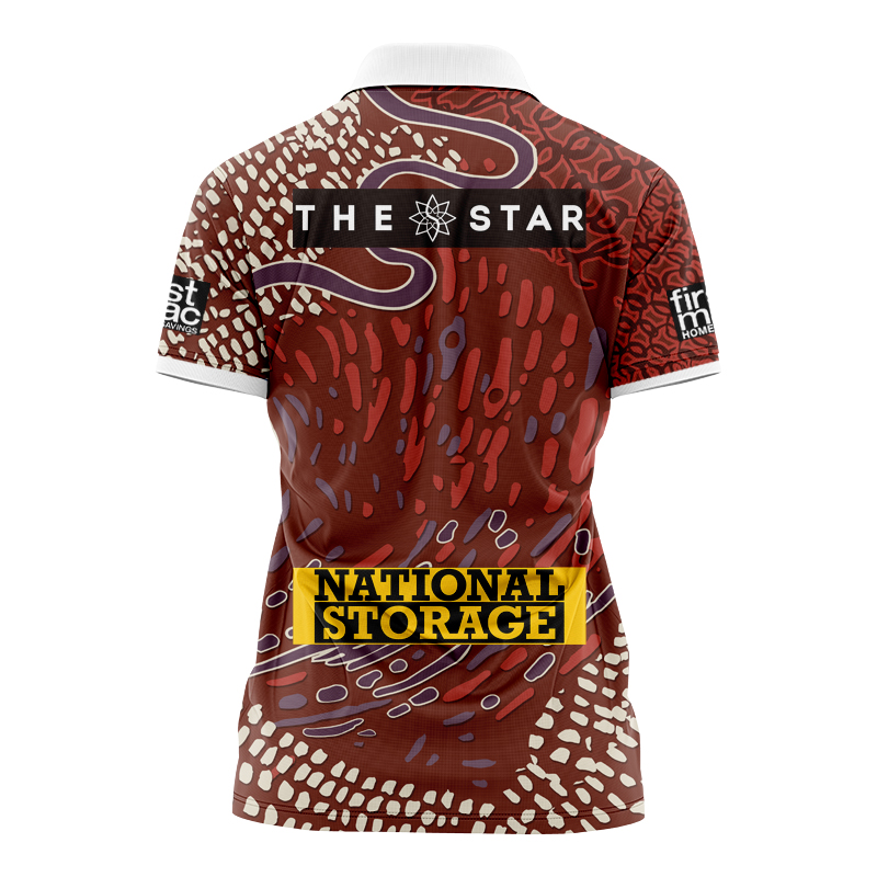 Women's NRL Brisbane Broncos 2024 Indigenous Polo Shirt