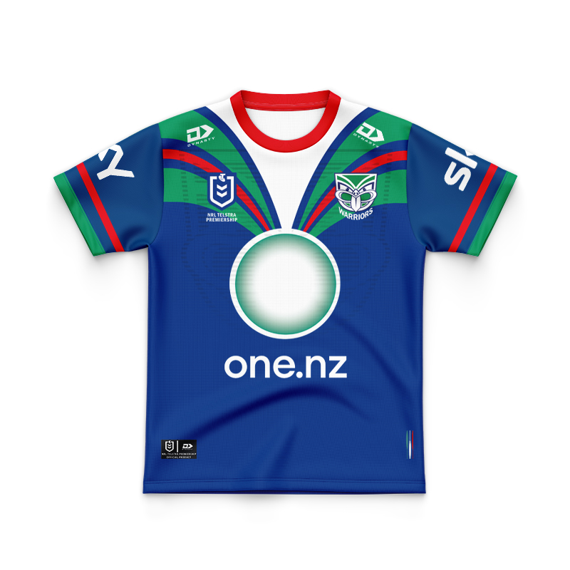 Kid's NRL New Zealand Warriors 2024 Players Fit Home Jersey