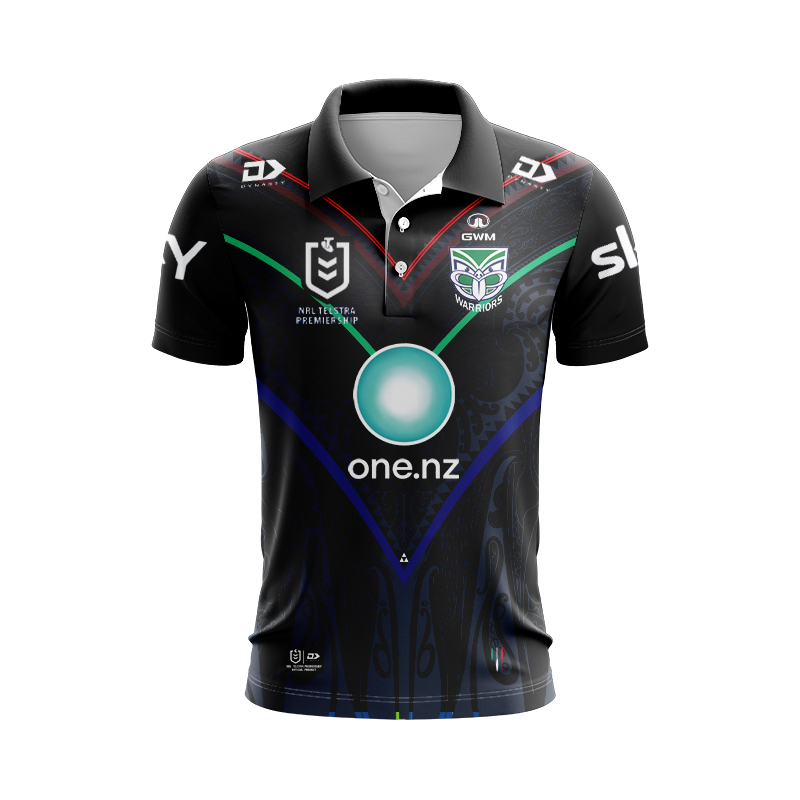 NRL New Zealand Warriors 2024 Indigenous Polo Shirt