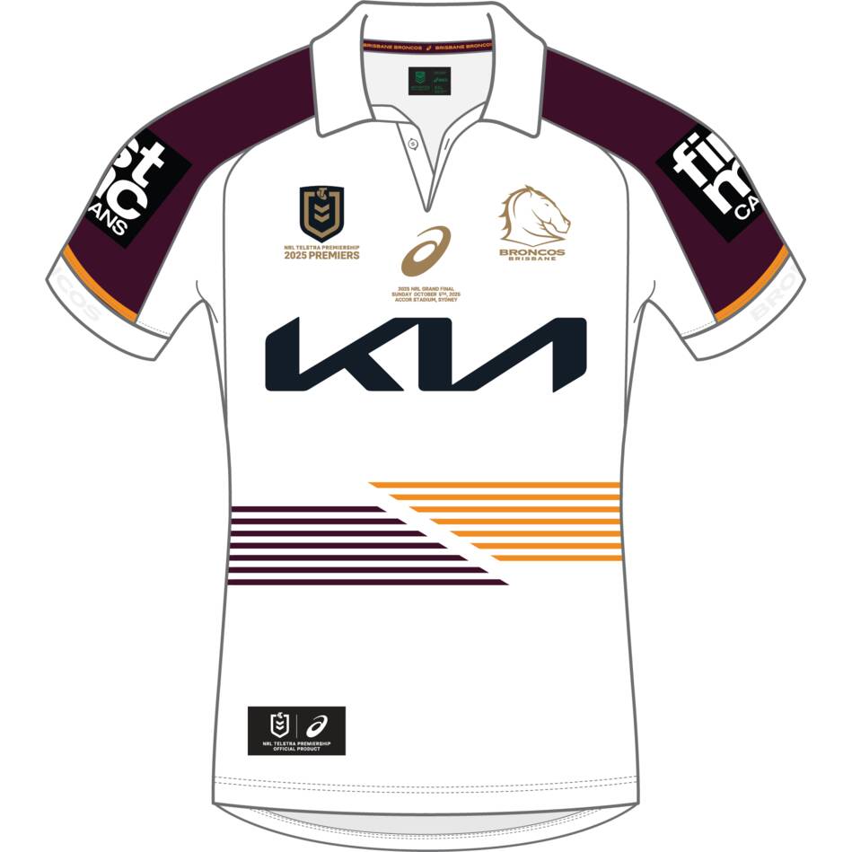 NRL Brisbane Broncos 2025 Premiers Jersey