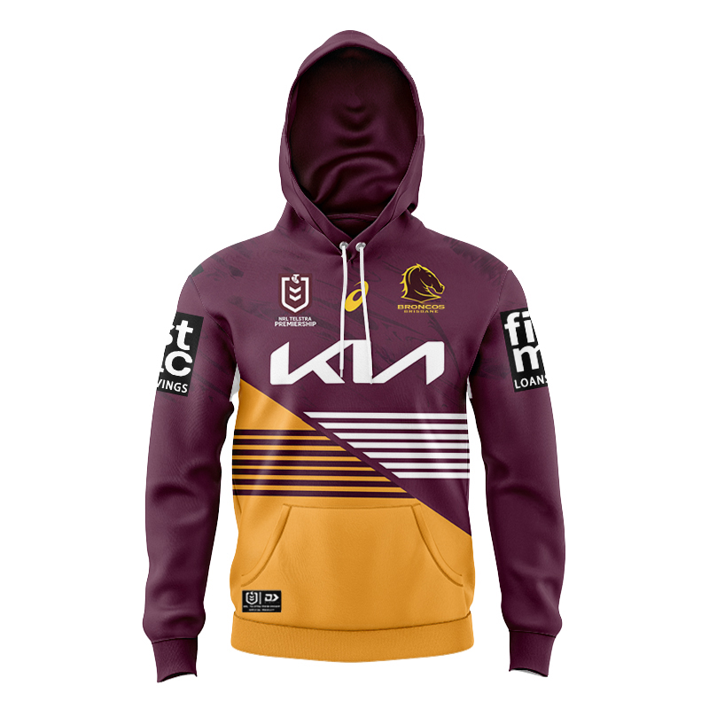 Kid's NRL Brisbane Broncos 2024 Home Hoodie