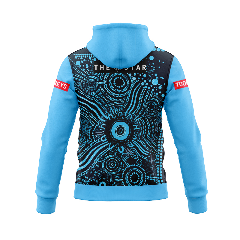 NRL NSW Blues 2024 Indigenous Zipper Hoodie