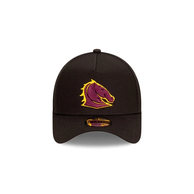 NRL Brisbane Broncos Black Embroidered Logo Cap 2025