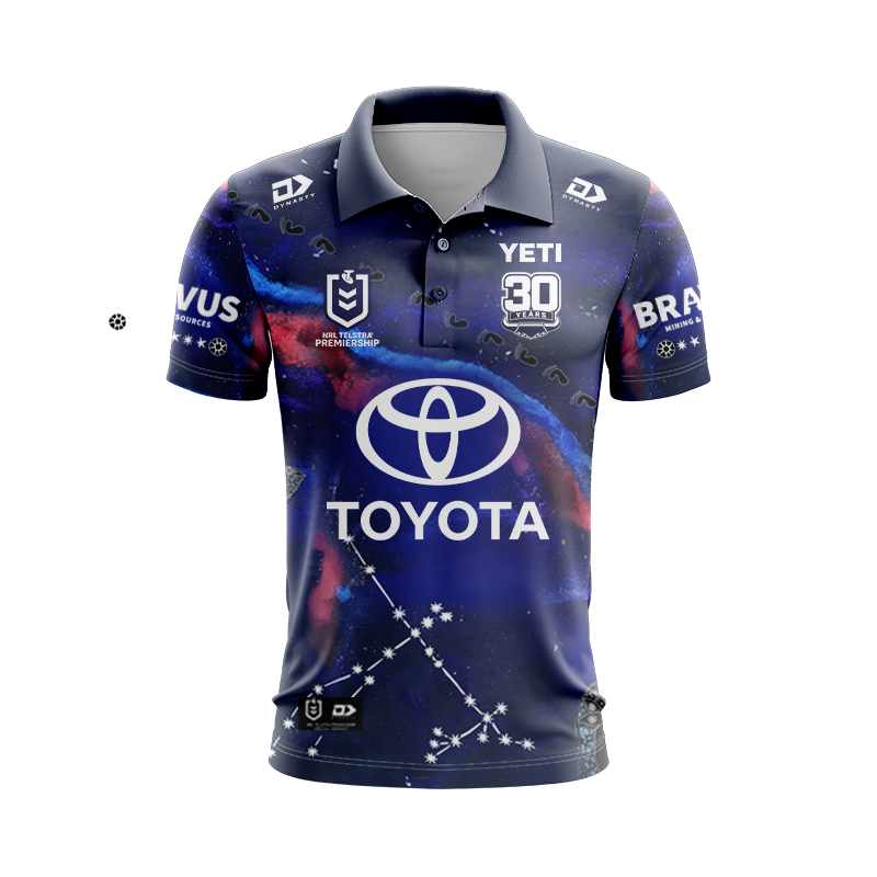 NRL North Queensland Cowboys 2025 Indigenous Polo Shirt