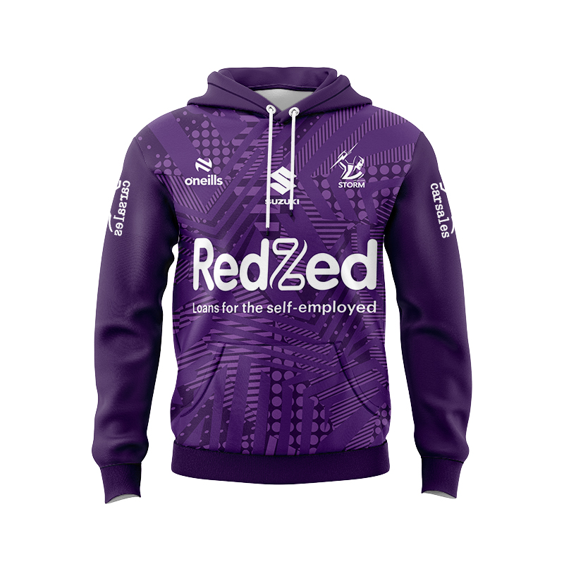 NRL Melbourne Storm 2024 Purple Training Hoodie