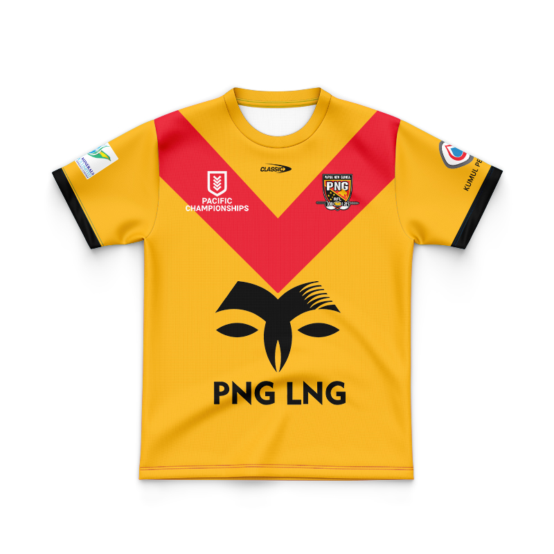 Kid's Papua New Guinea Kumuls 2024 Pacific Championships Jersey