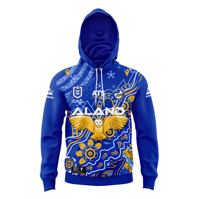 Kid's NRL Parramatta Eels 2024 Indigenous Hoodie