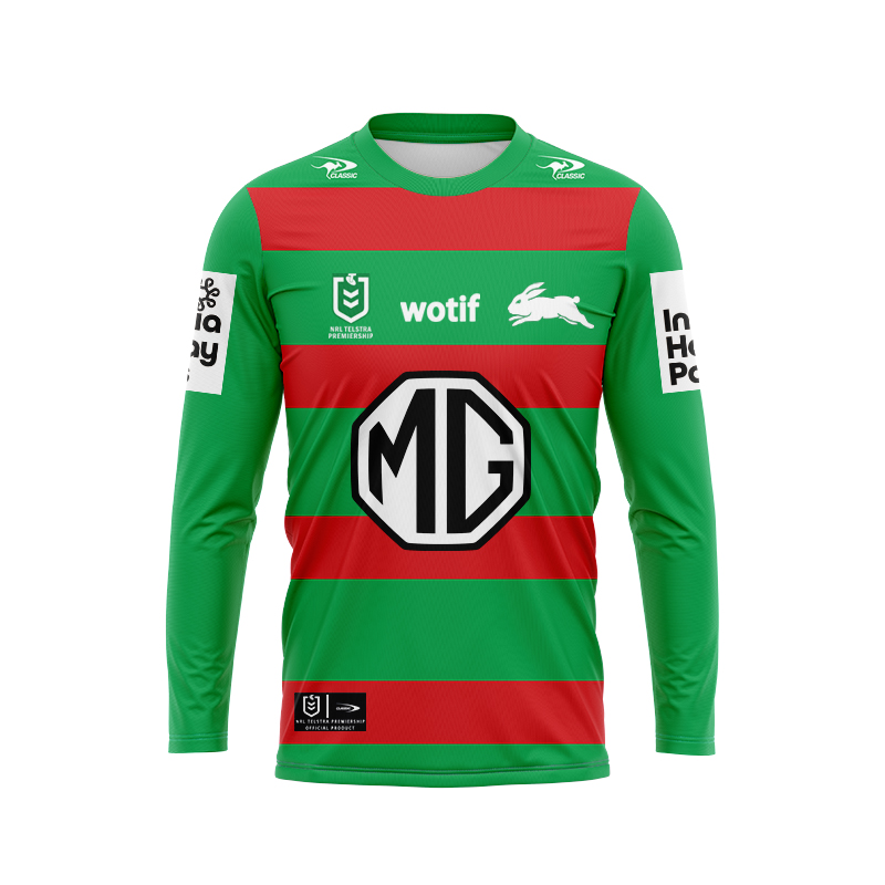 NRL South Sydney Rabbitohs 2024 Long Sleeve Away Jersey