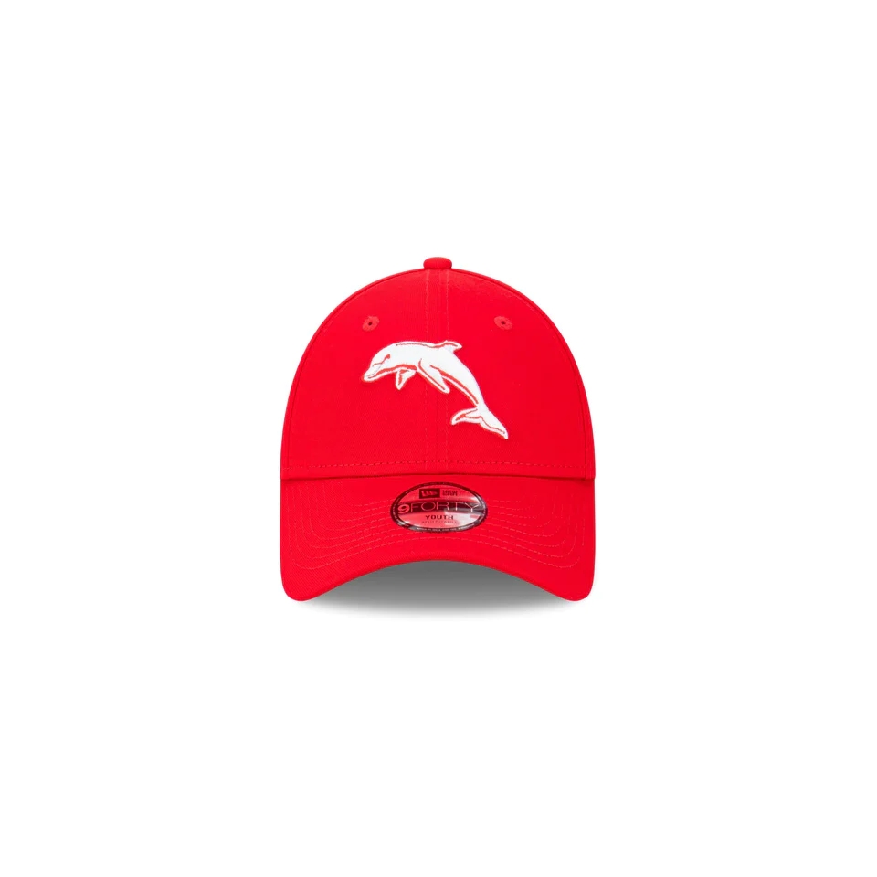 NRL Dolphins Red Embroidered Logo Cap 2025