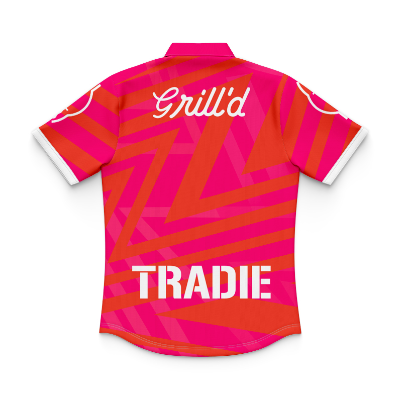 Kid's NRL Melbourne Storm 2025 Orange Warm Up Polo Shirt