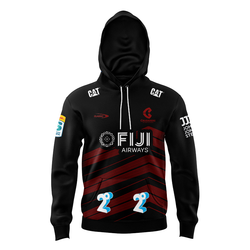 Kid's Canterbury Crusaders Super Rugby 2024 Away Hoodie