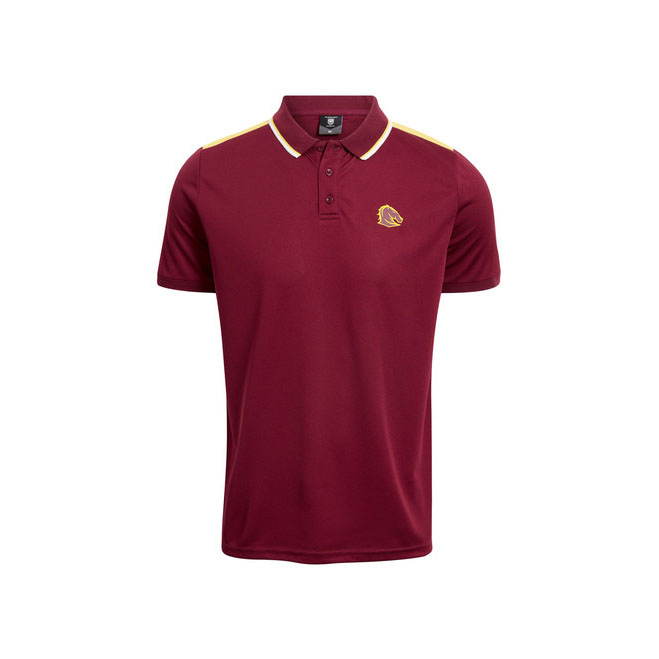 NRL Brisbane Broncos 2025 Tech Polo Shirt