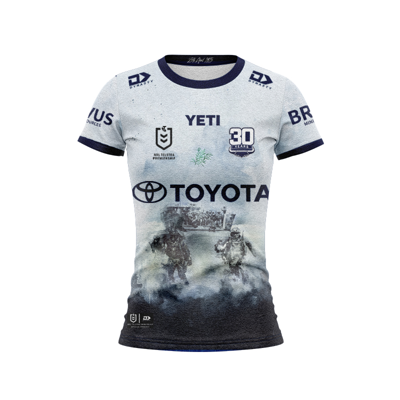 Women's NRL North Queensland Cowboys 2025 ANZAC Round Jersey