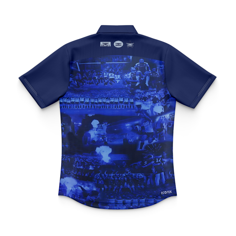 Kid's NRL North Queensland Cowboys 2025 Warm Up Polo Shirt