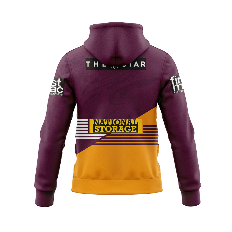 NRL Brisbane Broncos 2024 Home Zipper Hoodie