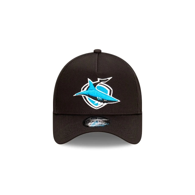 NRL Cronulla-Sutherland Sharks Black Embroidered Logo Cap 2025