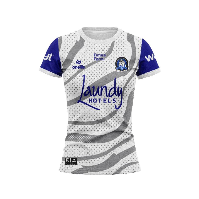Women's NRL Canterbury-Bankstown Bulldogs 2025 White Training Jersey