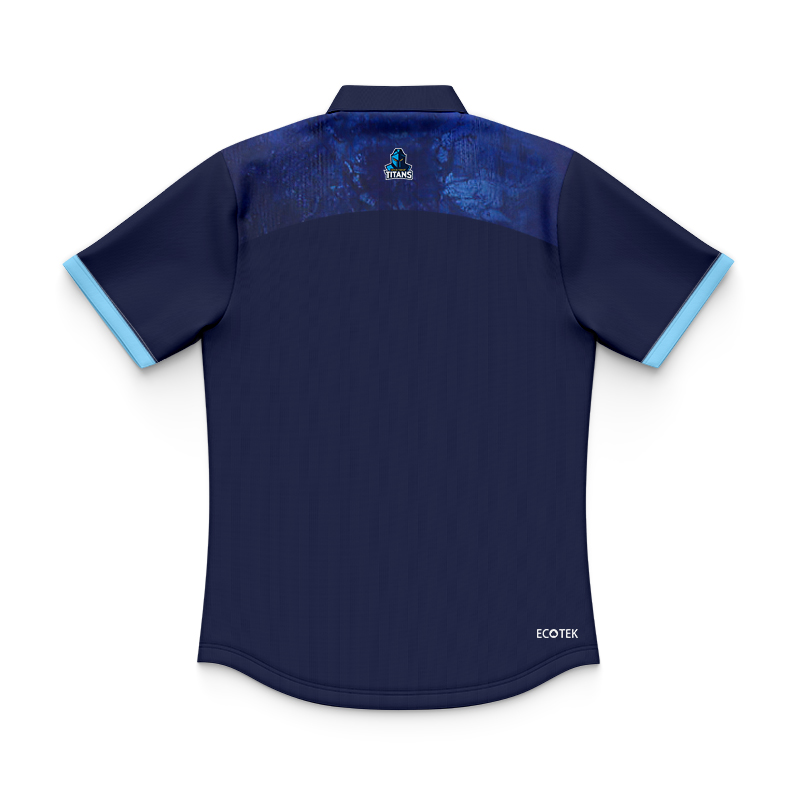 Kid's NRL Gold Coast Titans 2025 Warm Up Polo Shirt