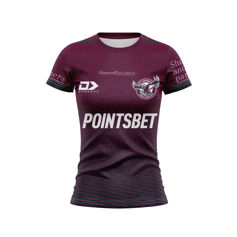Women's NRL Manly Warringah Sea Eagles 2024 Maroon Training Jersey
