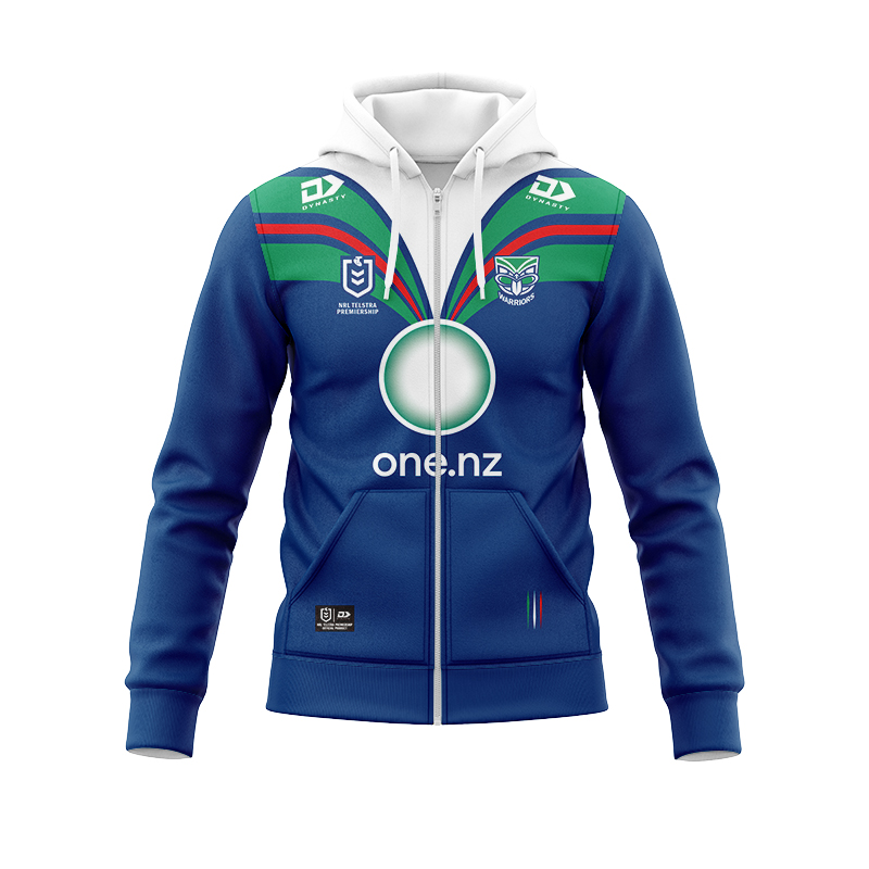 NRL New Zealand Warriors 2024 Home Zipper Hoodie