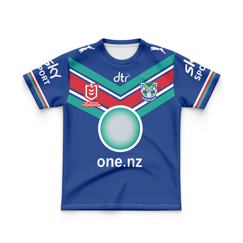 Kid's NRL New Zealand Warriors 2023 Home Jersey