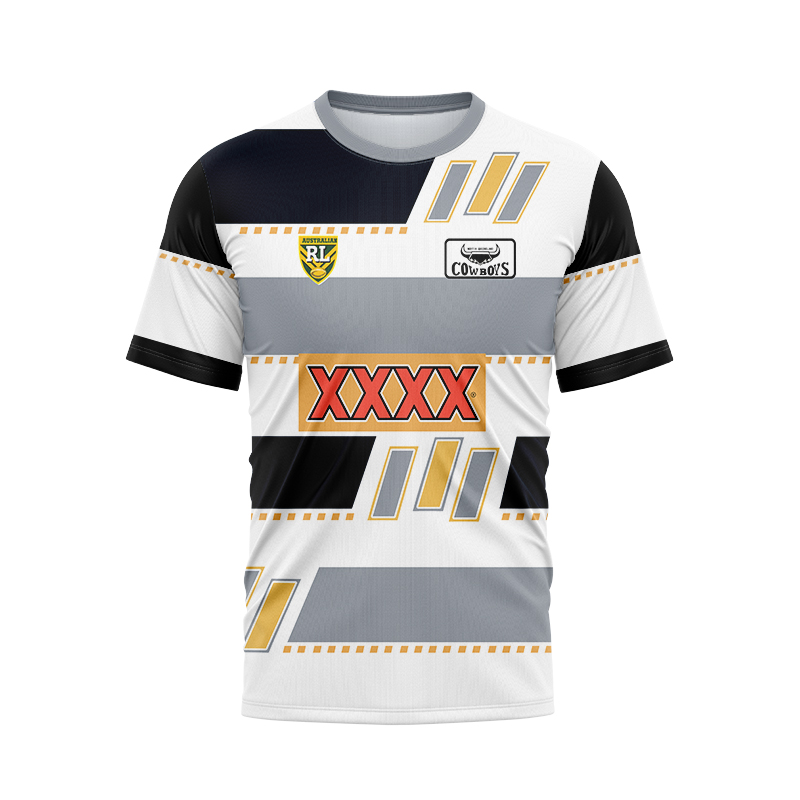 NRL North Queensland Cowboys 1995 Round Retro Jersey