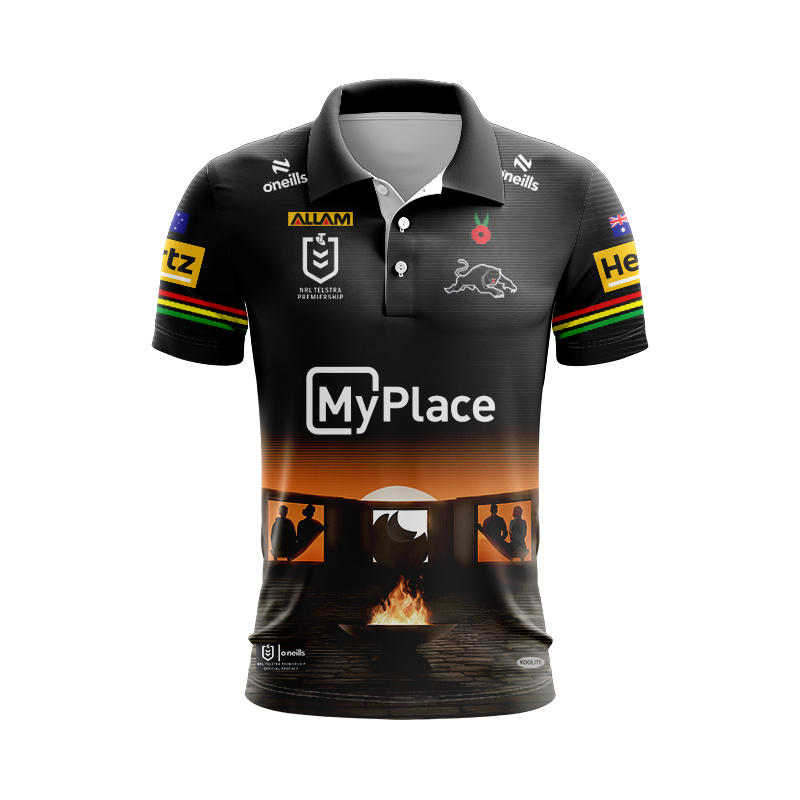 NRL Penrith Panthers 2025 ANZAC Polo Shirt