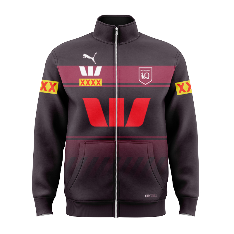 NRL QLD Maroons 2025 Dark Training Jacket