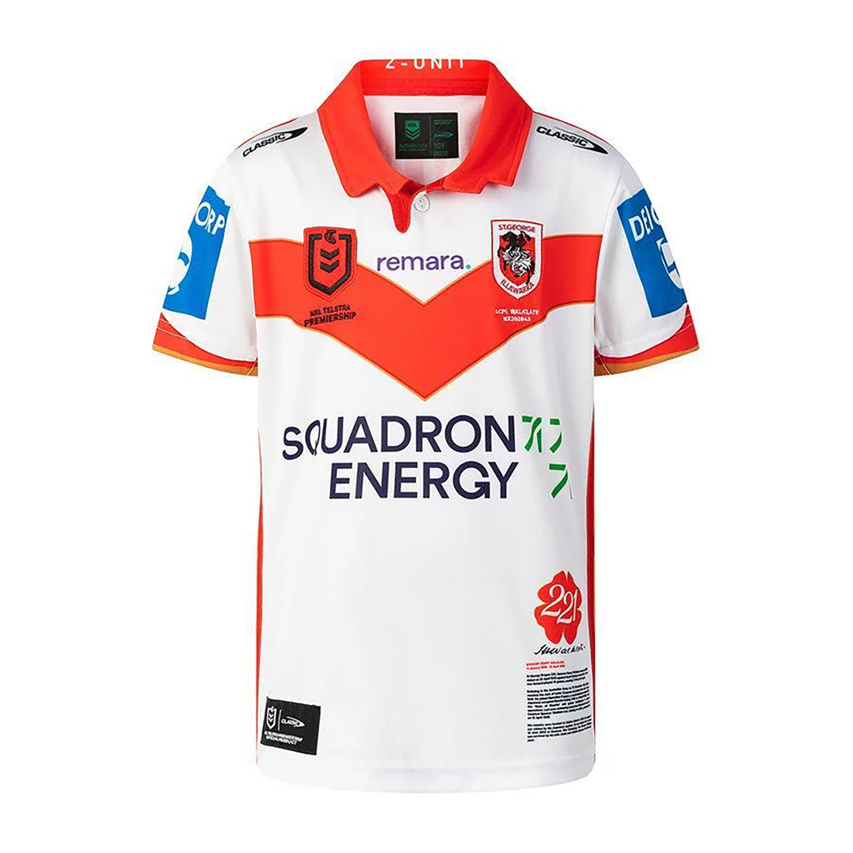 NRL St George Illawarra Dragons 2025 ANZAC Jersey