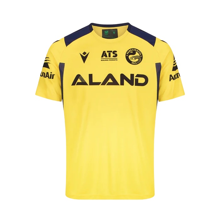 NRL Parramatta Eels 2024 Yellow Training Jersey
