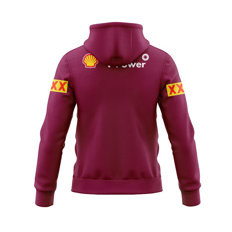 NRL QLD Maroons 2025 Red Training Zipper Hoodie