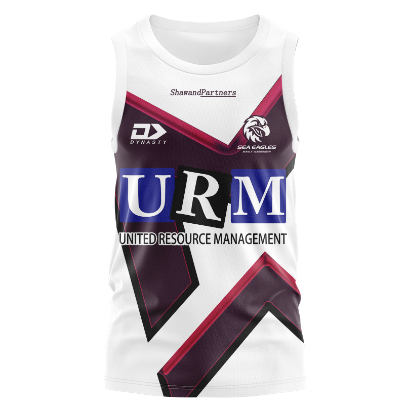 NRL Manly Warringah Sea Eagles 2025 Warm Up Singlet