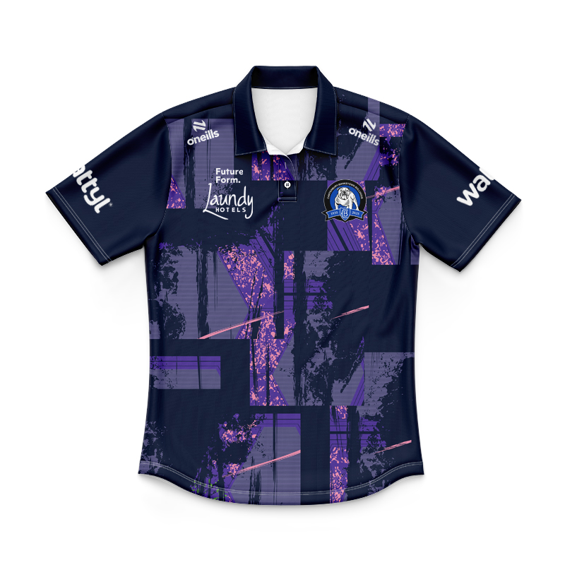Kid's NRL Canterbury-Bankstown Bulldogs 2025 Captains Run Polo Shirt