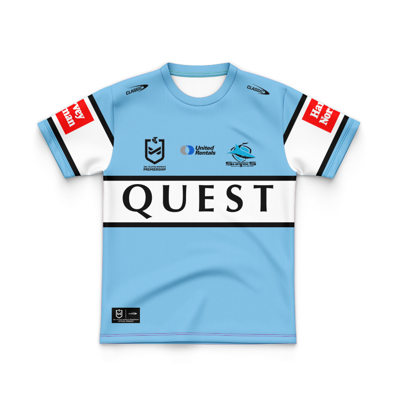 Kid's NRL Cronulla-Sutherland Sharks 2025 NRLW Home Jersey