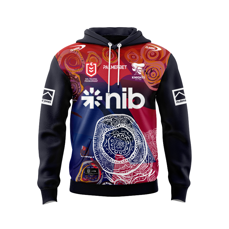 NRL Newcastle Knights 2025 Indigenous Hoodie