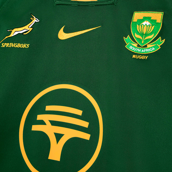 South Africa Springboks Home 2025 Stadium Jersey Gorge Green/University Gold