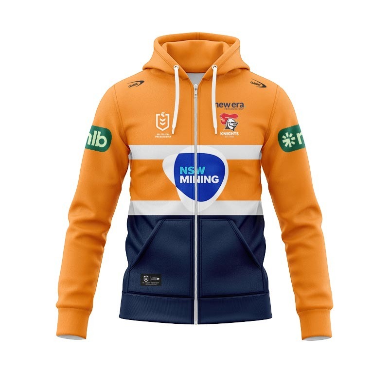NRL Newcastle Knights 2025 Mining Zipper Hoodie