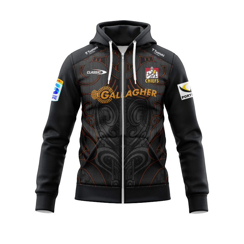 Waikato Chiefs Super Rugby 2025 Home Zipper Hoodie